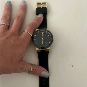 Movado Black and Gold Men's Watch